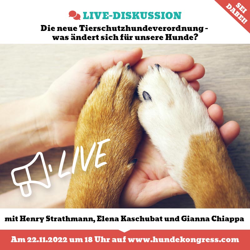 Live-Diskussion: Die neue Tierschutzhundeverordnung - was ändert sich für unsere Hunde?